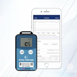 Registrador datalogger temperatura y humedad Bluetooth